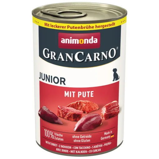 animonda GranCarno Original Junior Dinde 6x400 g^ Nourriture Humide|Nourriture