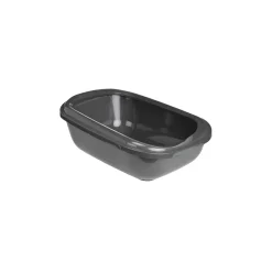 AniOne Bac à Litière pour chat Mega Tray L gris foncé^ Bacs & Maisons De Toilette