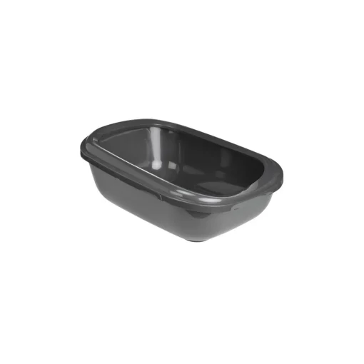 AniOne Bac à Litière pour chat Mega Tray L gris foncé^ Bacs & Maisons De Toilette