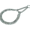AniOne Collier de chaîne en acier chromé XL^ Colliers
