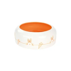 AniOne Gamelle en céramique 0,5 ml^ Lapins Nains|Accessoires Pour Cages