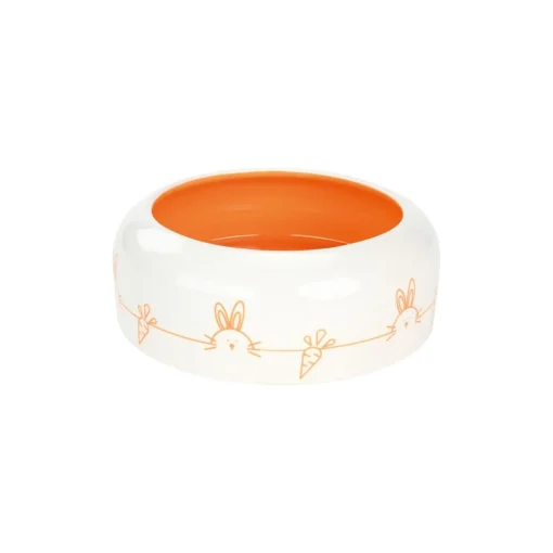 AniOne Gamelle en céramique 0,5 ml^ Lapins Nains|Accessoires Pour Cages