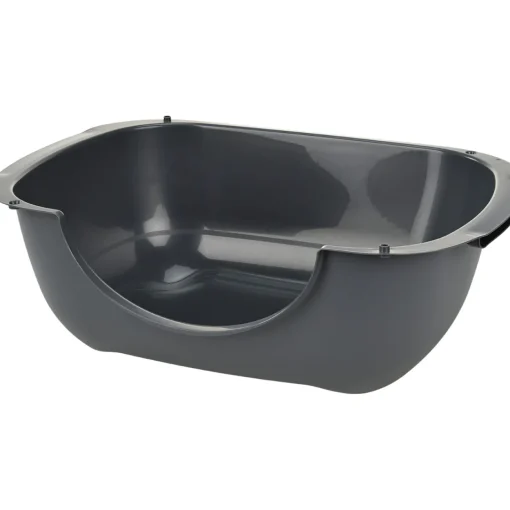 AniOne Toilette ouverte Bella 56 x 39,5 x 19 cm gris^ Bacs & Maisons De Toilette