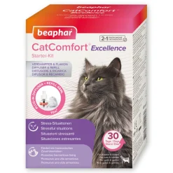 Beaphar CatComfort® Excellence, diffuseur et recharge aux phéromones pour chat et chaton^ Calmants Pour Chat|Soin