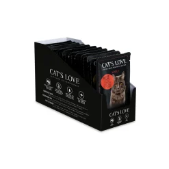 CAT'S LOVE Nourriture humide pour chats , Adulte, Multipack 12x85 g^ Nourriture Humide