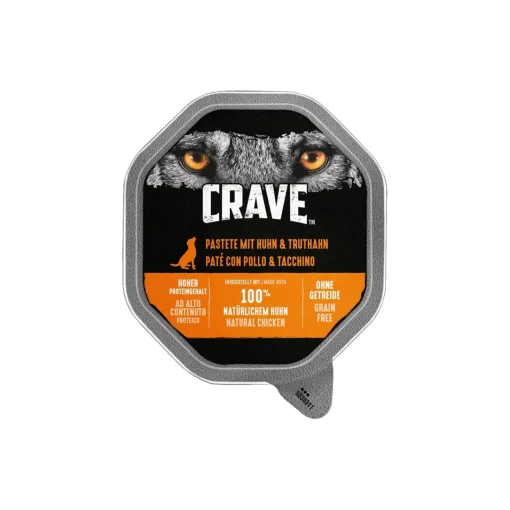 CRAVE Pâté 2 x 7 x 150 g Poulet et dinde^ Nourriture Humide