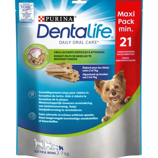DentaLife PURINA Extra Mini - Maxi Pack - pour chiens de très petite taille - 207 g^ Friandises