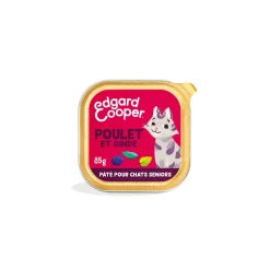 Edgard & Cooper Barquette Poulet & Dinde Chat Senior 16 x 85 g^ Nourriture Humide