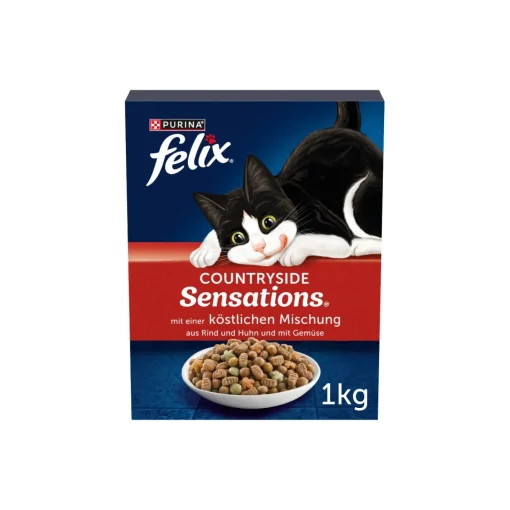 Felix Countryside Sensations Bœuf & Poulet 1 kg^ Croquettes Pour Chat