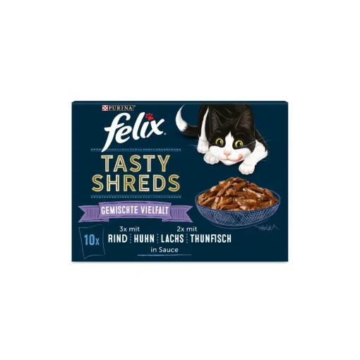 Felix Tasty Shreds 80 x 80 g^ Nourriture Humide