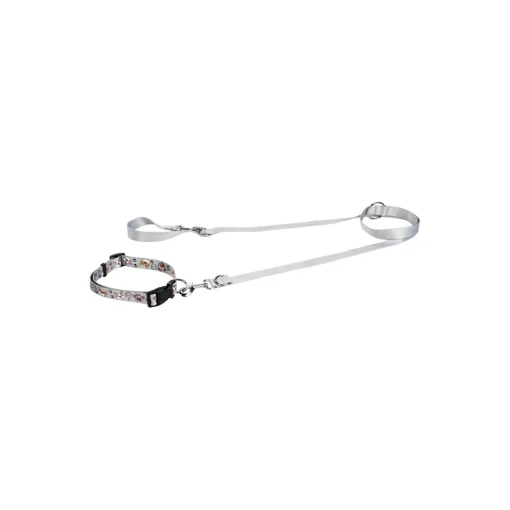 FIT+FUN Kit collier + laisse gris clair S^ Colliers|Laisses
