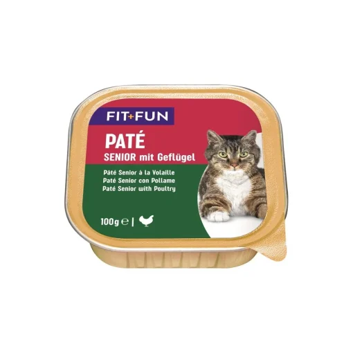 FIT+FUN Senior Paté Volaille 16x100 g^ Nourriture Humide
