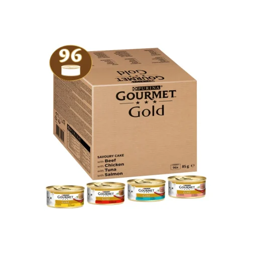 GOURMET Gold LES TIMBALES : aliment humide Mix pour chats 96 x 85 g^ Nourriture Humide