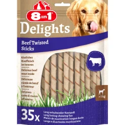 8in1 Bâtonnets torsadés Delights au bœuf 35 pcs^ Friandises