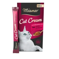 Miamor Cat Cream 11 x 5 x 15 g Bœuf et légumes^ Friandises