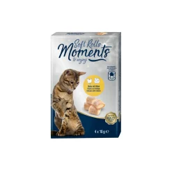 MOMENTS Soft Rolls 6 x 4 x 10 g Poulet et fromage^ Friandises