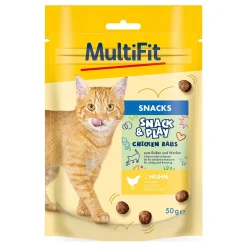 MultiFit Snack&Play Chicken Balls, 50 g^ Friandises