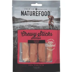 NATUREFOOD Chewy Sticks 3 x 100 g Saumon^ Friandises