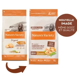 Nature's Variety Healthy Grains Adulte Med/Max Poulet 3kg^ Croquettes