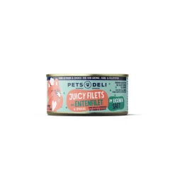 Nourriture humide pour chat Adult Juicy Filets au canard et aux asperges 12 x 70 g^ Nourriture Humide