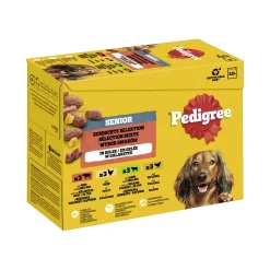 Pedigree Nourriture humide pour chien senior, multipack, sélection mixte, en gelée 12x100 g^ Nourriture Humide