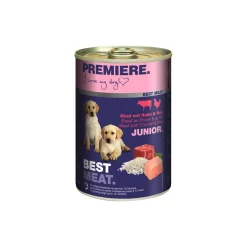 PREMIERE Best Meat Junior Poulet et bœuf 6x400 g^ Nourriture Humide|Nourriture