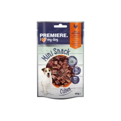 PREMIERE Mini Cubes Poulet aux carottes et aux épinards 10 x 70 g^ Friandises