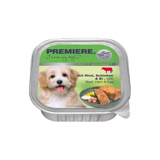 PREMIERE Petit Gourmet Bœuf, jambon et œuf 11x150 g^ Nourriture Humide
