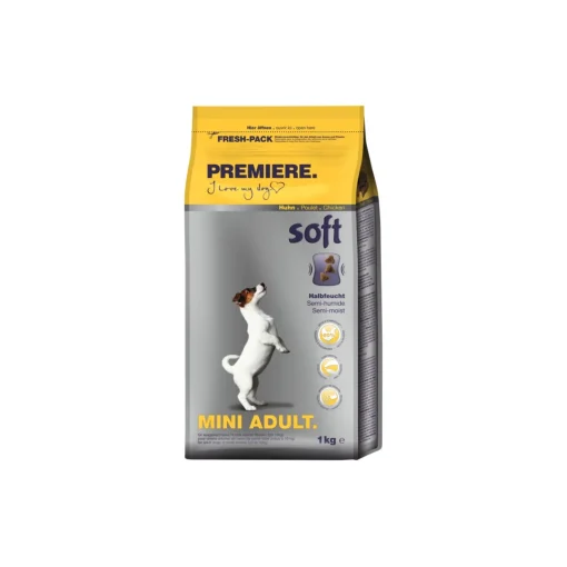 PREMIERE Soft Mini Adulte Volaille 1 kg^ Croquettes