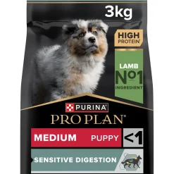 PRO PLAN Puppy Medium Sensitive Digestion Agneau 3 kg^ Croquettes|Nourriture