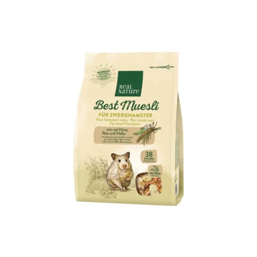 REAL NATURE "Best Muesli" pour hamsters nains 500 g^ Hamsters|Nourriture Principale