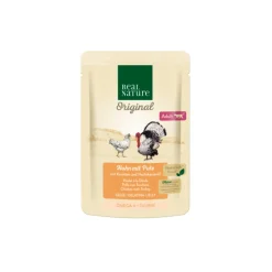 REAL NATURE Original nourriture humide pour chat, Adulte 12x85 g Poulet avec dinde, en gelée^ Nourriture Humide
