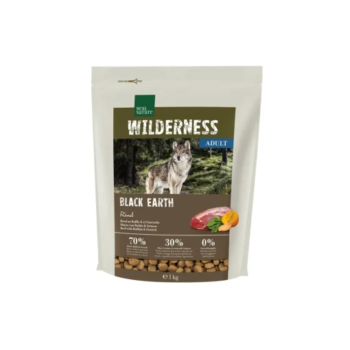 REAL NATURE WILDERNESS Black Earth Bœuf & buffle 1 kg^ Croquettes