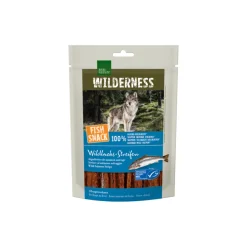 REAL NATURE WILDERNESS Snack au poisson Bandes de saumon sauvage, 70 g^ Friandises
