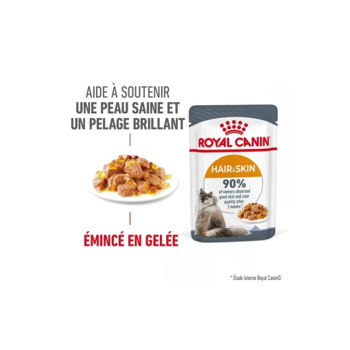 ROYAL CANIN Hair & Skin en gelée 12x85 g^ Nourriture Humide