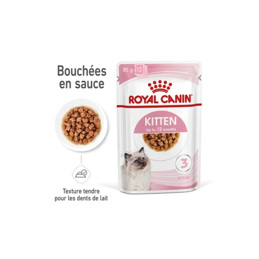 ROYAL CANIN Kitten en sauce 12x85 g^ Nourriture Humide|Nourriture