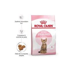 ROYAL CANIN Kitten Sterilised 2 kg^ Croquettes Pour Chat|Nourriture