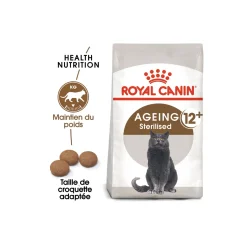 ROYAL CANIN Stérilisé Ageing 12+ Croquettes Chat 2 kg^ Croquettes Pour Chat