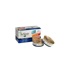 Schesir Multipack 24 x 50 g Thon au bar, en gelée^ Nourriture Humide