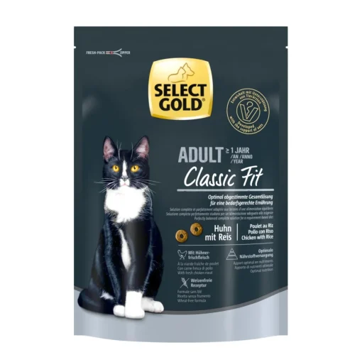 SELECT GOLD Classic Fit Adult Poulet 300 g^ Croquettes Pour Chat