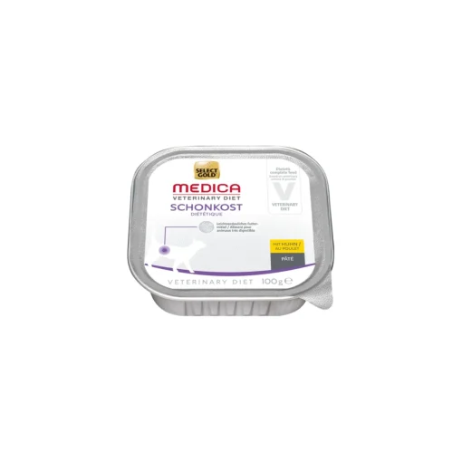SELECT GOLD Medica Diététique 16 x 100 g Poulet^ Nourriture Humide