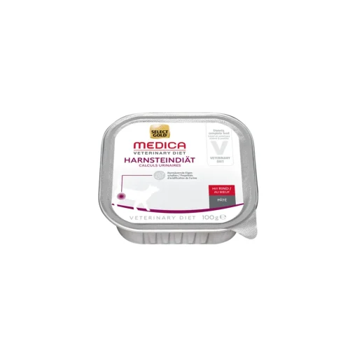 SELECT GOLD Medica Régime calculs urinaires 16 x 100 g Bœuf^ Nourriture Humide|Problèmes Urinaires