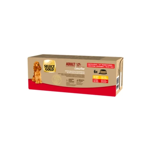 SELECT GOLD Sensitive Adult MultiPack 6 x 125 g^ Nourriture Humide