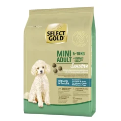 SELECT GOLD Sensitive Mini Adult saumon & pommes de terre 1 kg^ Croquettes