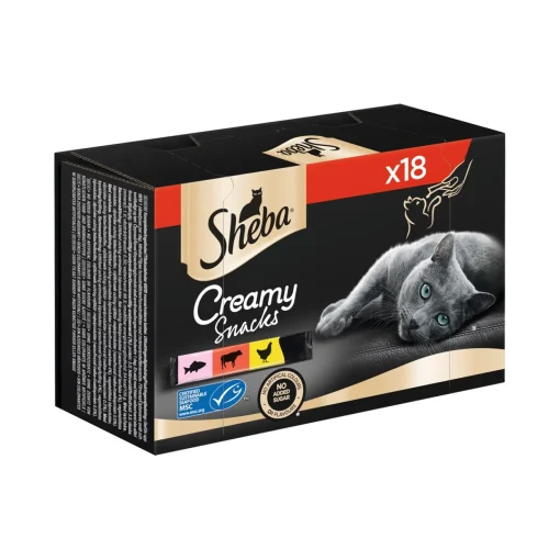 Sheba Creamy Snacks Multipack 18x12g^ Friandises