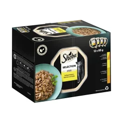 Sheba Multipack Selection en sauce Variation de volaille 12 x 85 g^ Nourriture Humide