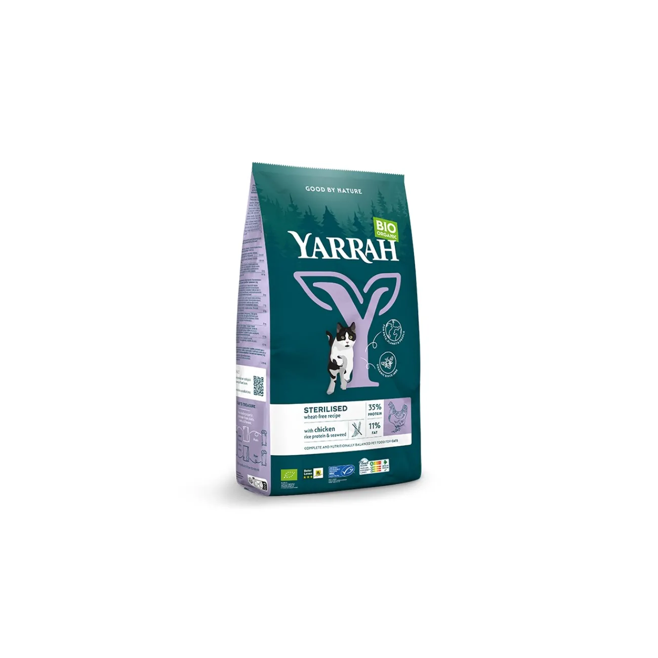 Yarrah Bio Adult croquettes pour chats stérilisés poulet & poisson (MSC) 700 g^ Croquettes Pour Chat